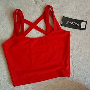 Wolven Double Cross Top